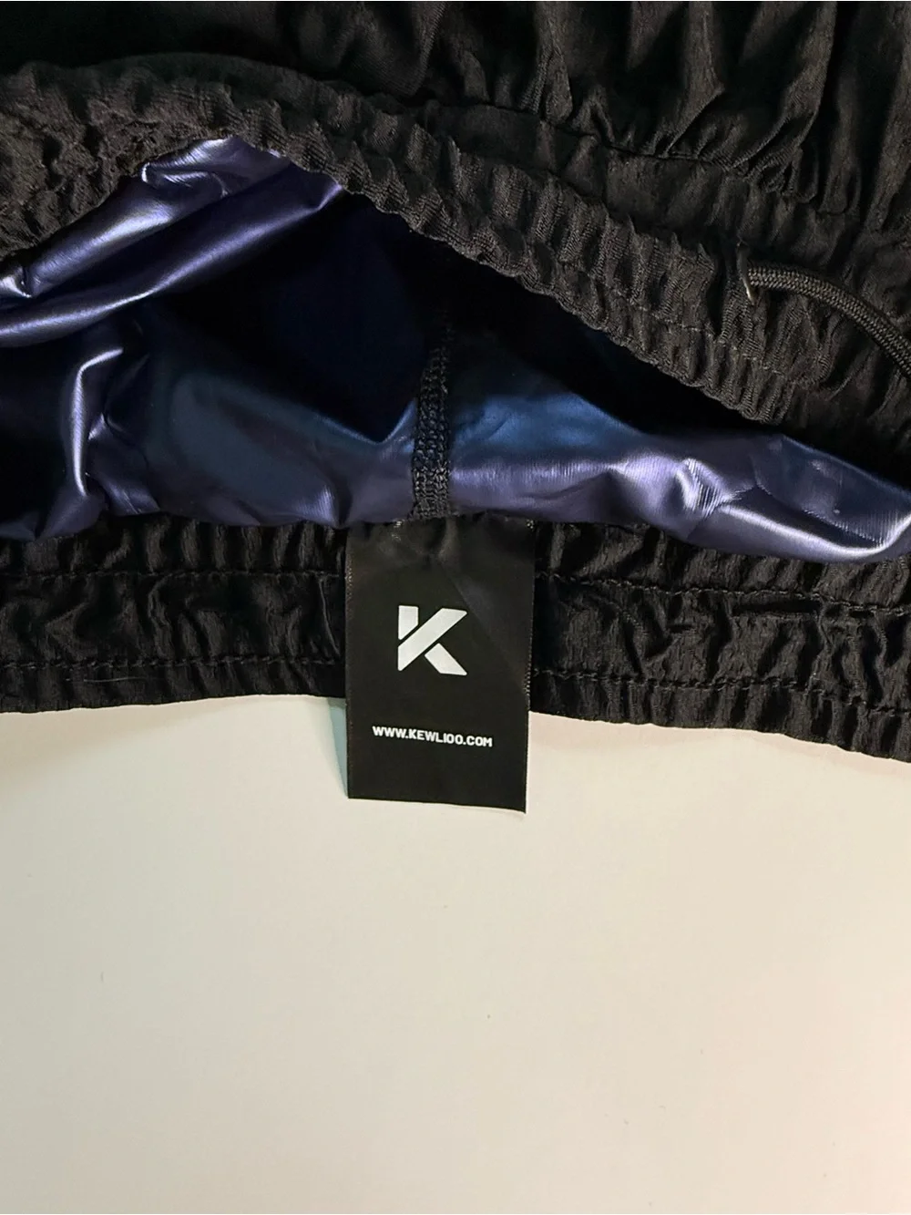 Men's Black Kewlioo Athletic Heat Trapping Sauna Shorts 3XL